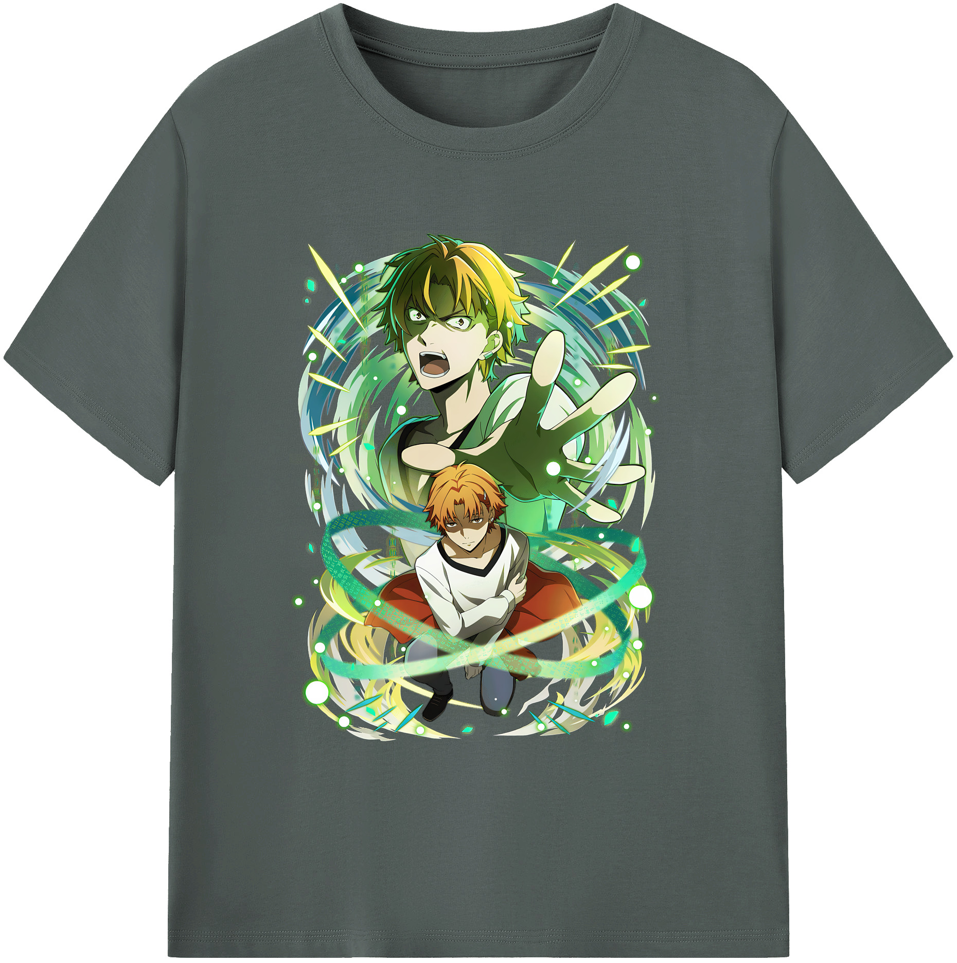 （画像用） 文豪ストレイドッグス Bungo Stray Dogs 綿100％ メンズ半袖Tシャツ｜肌触りやわらか＆通気性
